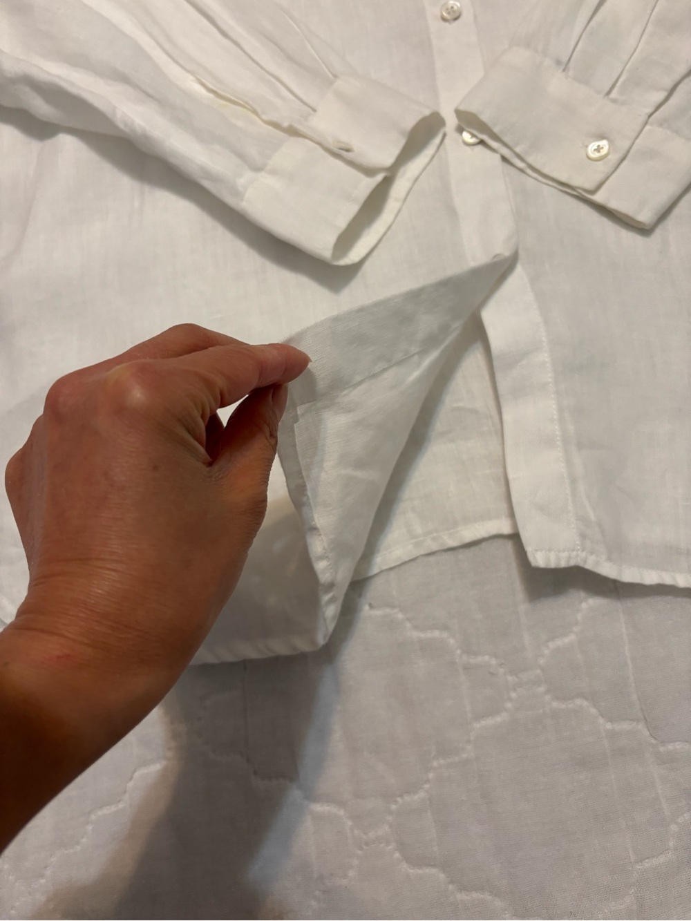 J. Jill 100 % Linen Easy Button Front  Shirt Blouse Top Capsule Size M Medium - Picture 7 of 13